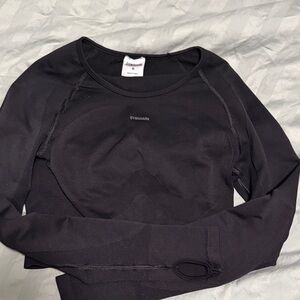 Gymshark Women's Charcoal Long Sleeve Tee